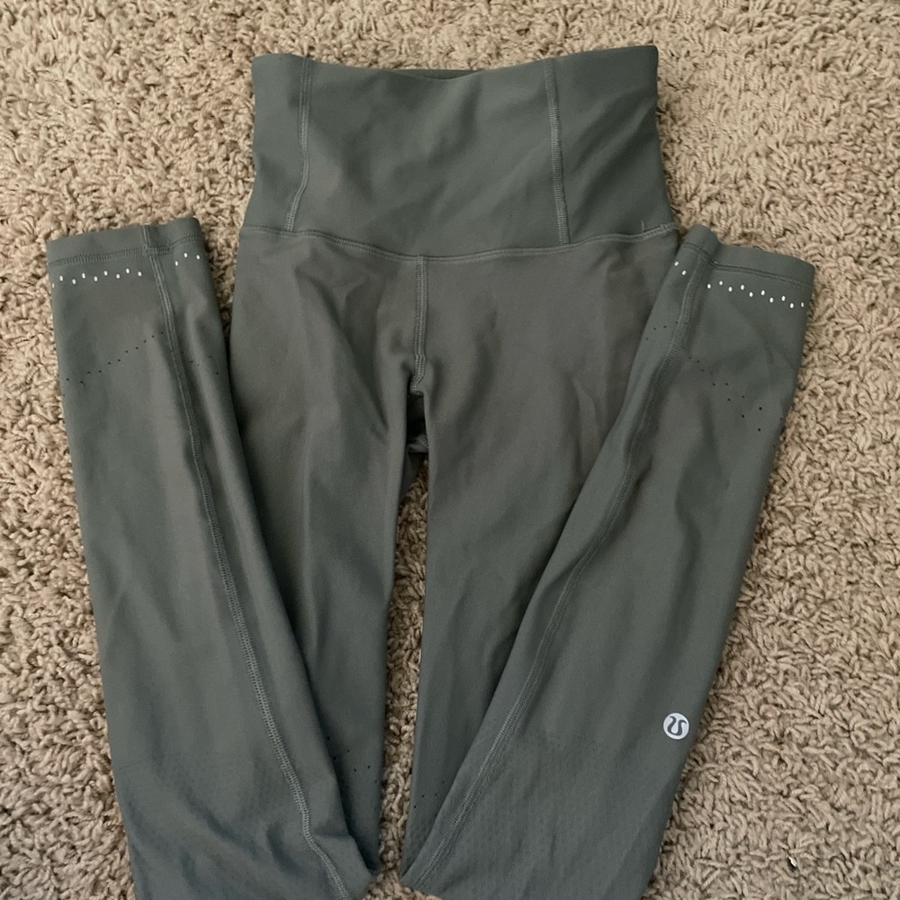 Lululemon Athletica Olive Green Leggings